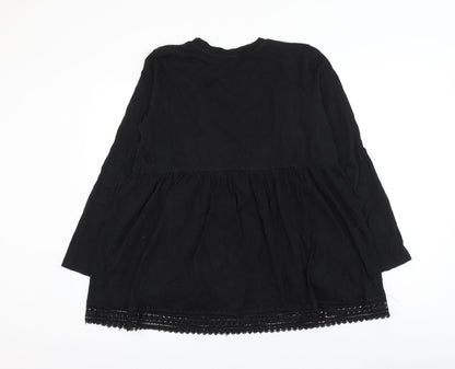 Womens UK Size 12 ASOS Black Basic Blouse
