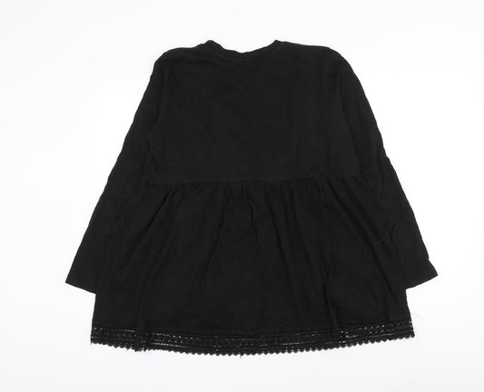 Womens UK Size 12 ASOS Black Basic Blouse