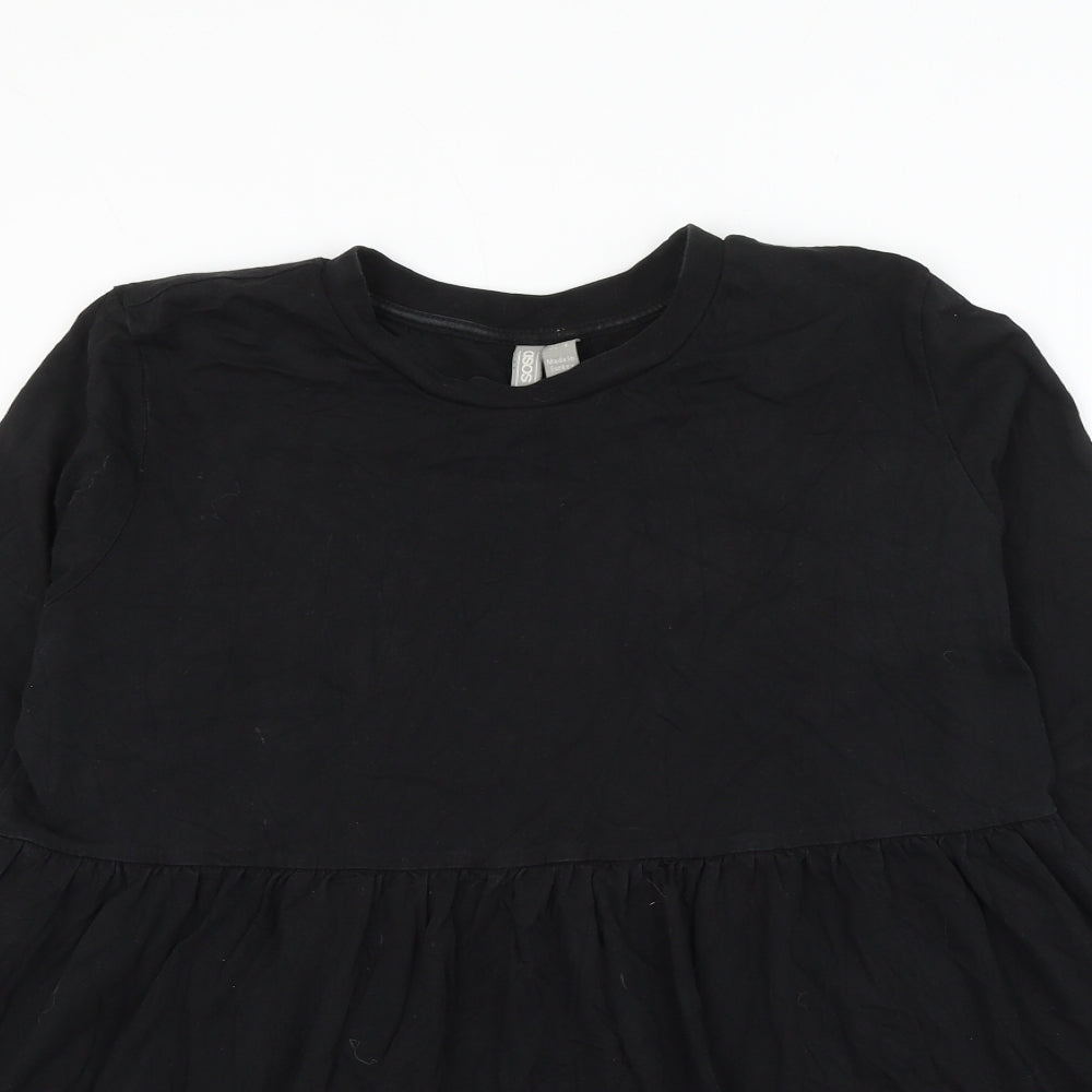 Womens UK Size 12 ASOS Black Basic Blouse