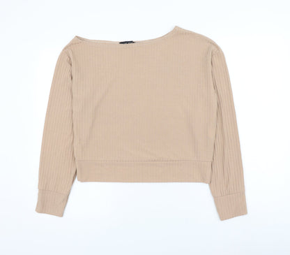 Womens UK Size 12 In the Style Brown Pullover Jumper