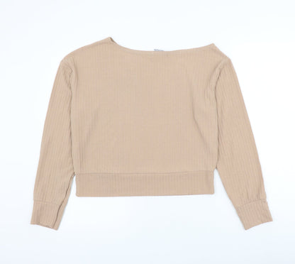 Womens UK Size 12 In the Style Brown Pullover Jumper