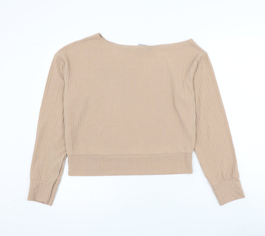 Womens UK Size 12 In the Style Brown Pullover Jumper