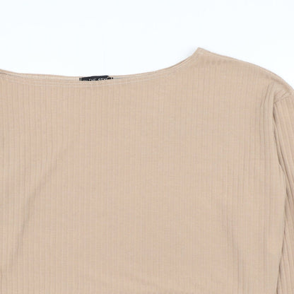 Womens UK Size 12 In the Style Brown Pullover Jumper