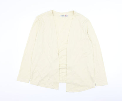 Womens UK Size 16 Poppy Beige Cardigan Jumper
