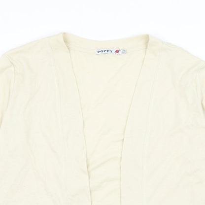 Womens UK Size 16 Poppy Beige Cardigan Jumper