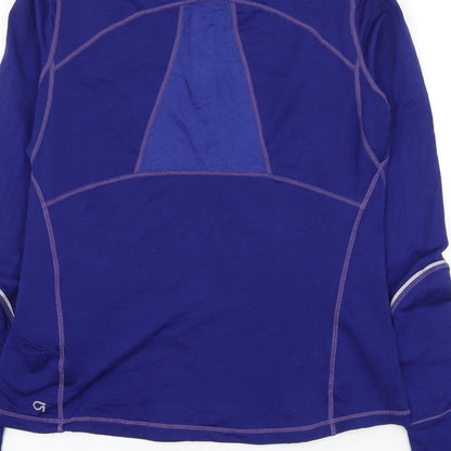 Gap Womens Blue Polyester Pullover Sweatshirt Size M Zip