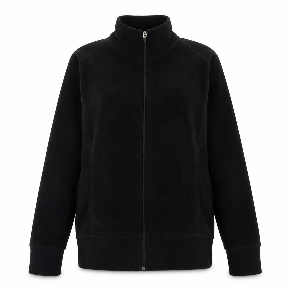 Decathlon Womens Black Polyester Full Zip Sweatshirt Size 10 Zip