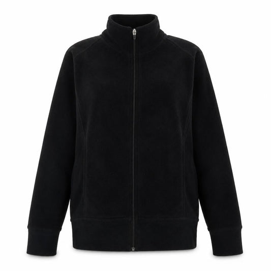 Decathlon Womens Black Polyester Full Zip Sweatshirt Size 10 Zip
