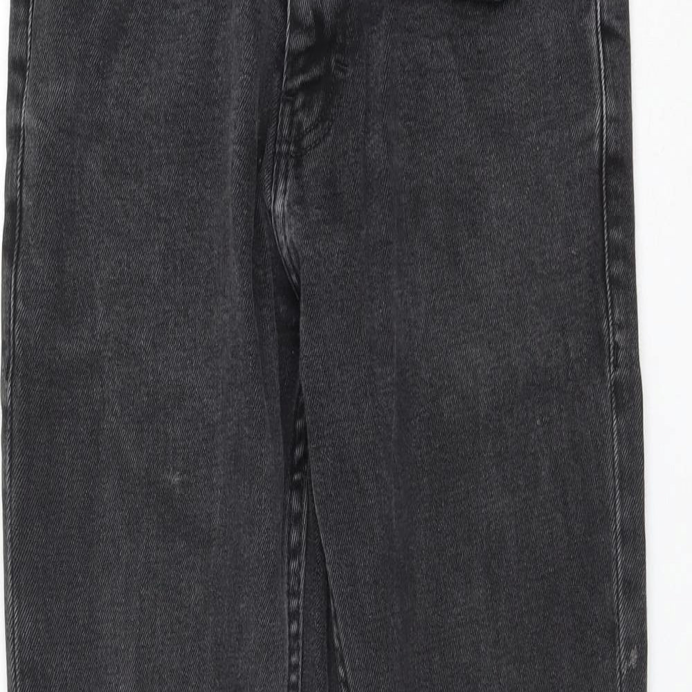 Zara Womens Grey Polyester Skinny Jeans Size 10 L30 in Regular Zip