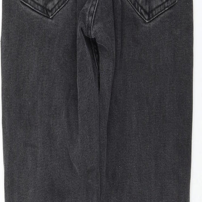 Zara Womens Grey Polyester Skinny Jeans Size 10 L30 in Regular Zip