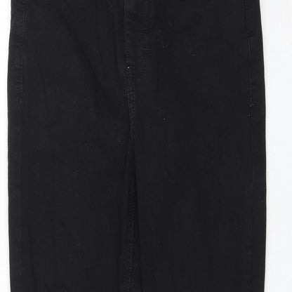 Topshop Womens Black Cotton Skinny Jeans Size 28 in L30 in Regular Zip