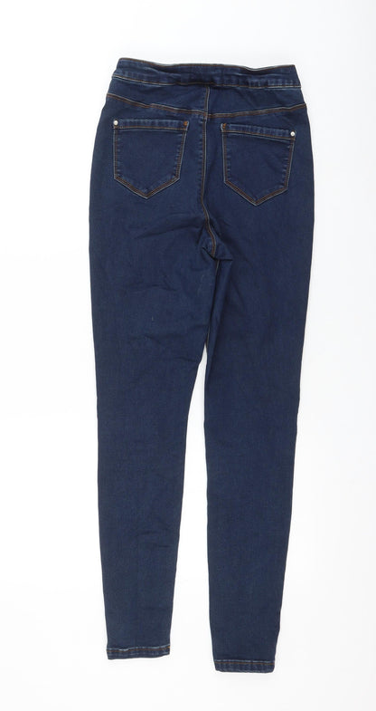 Womens UK Size 10 Vice Regular Fit Skinny Blue Jeans