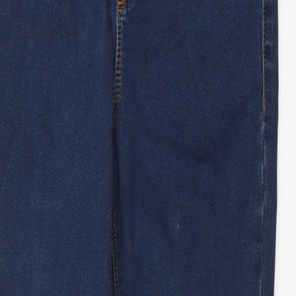 Womens UK Size 10 Vice Regular Fit Skinny Blue Jeans
