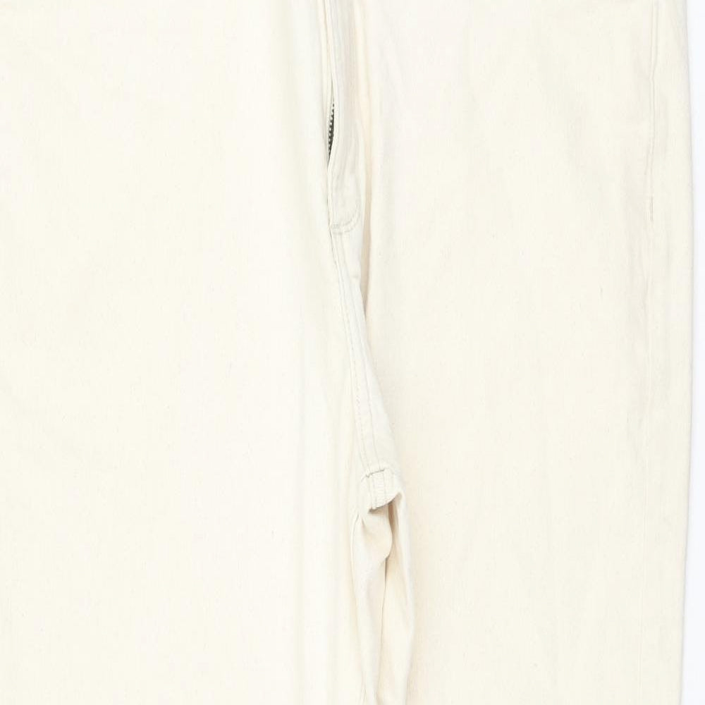 Autograph Womens Ivory Cotton Tapered Jeans Size 40 in L31 in Regular Zip