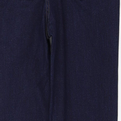 incorporate Wear Womens Blue Cotton Straight Jeans Size 34 in L30 in Regular Zip
