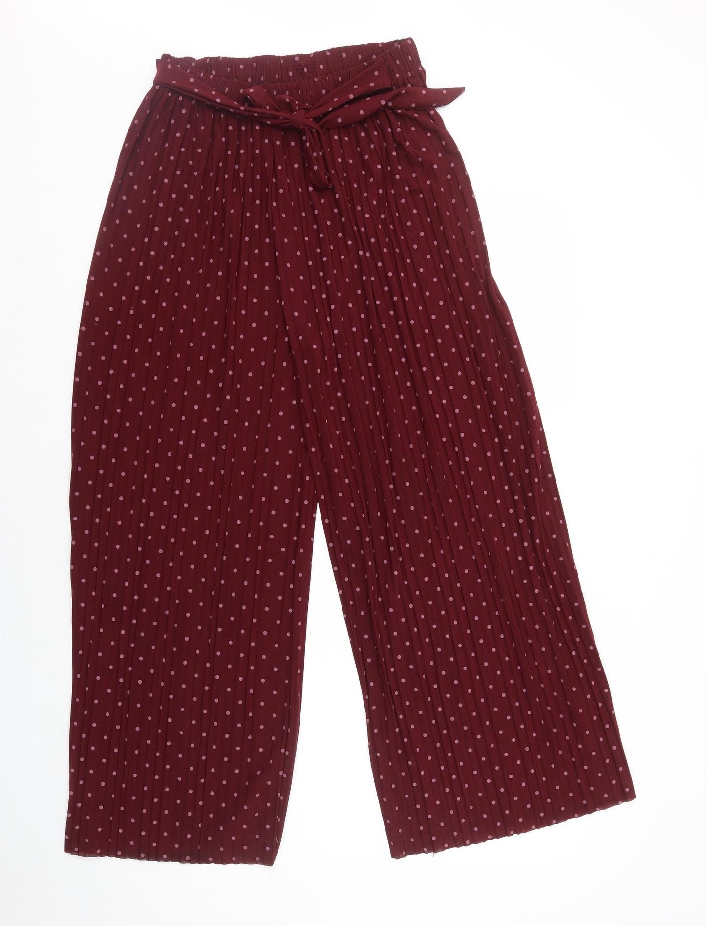Womens UK Size 10 Preworn Regular Fit  Red Trousers