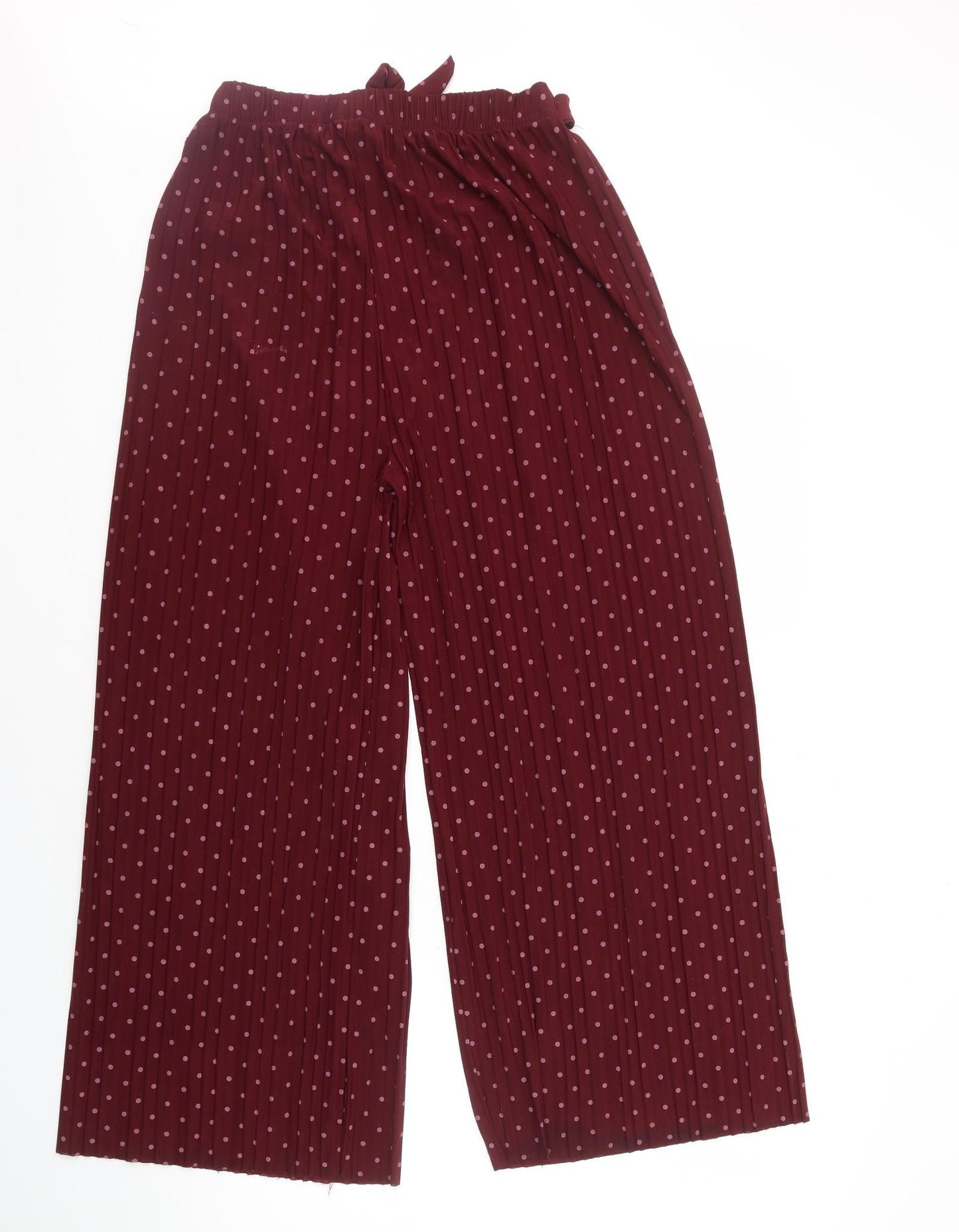 Womens UK Size 10 Preworn Regular Fit  Red Trousers
