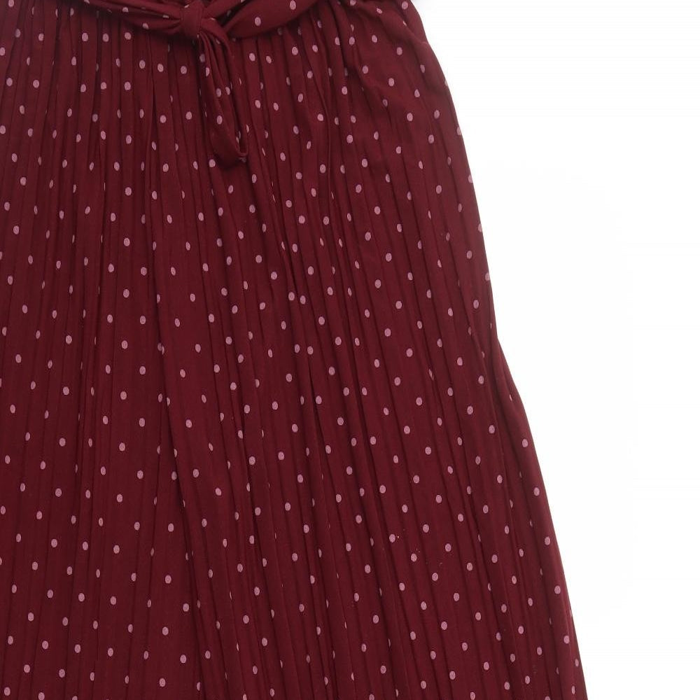 Womens UK Size 10 Preworn Regular Fit  Red Trousers