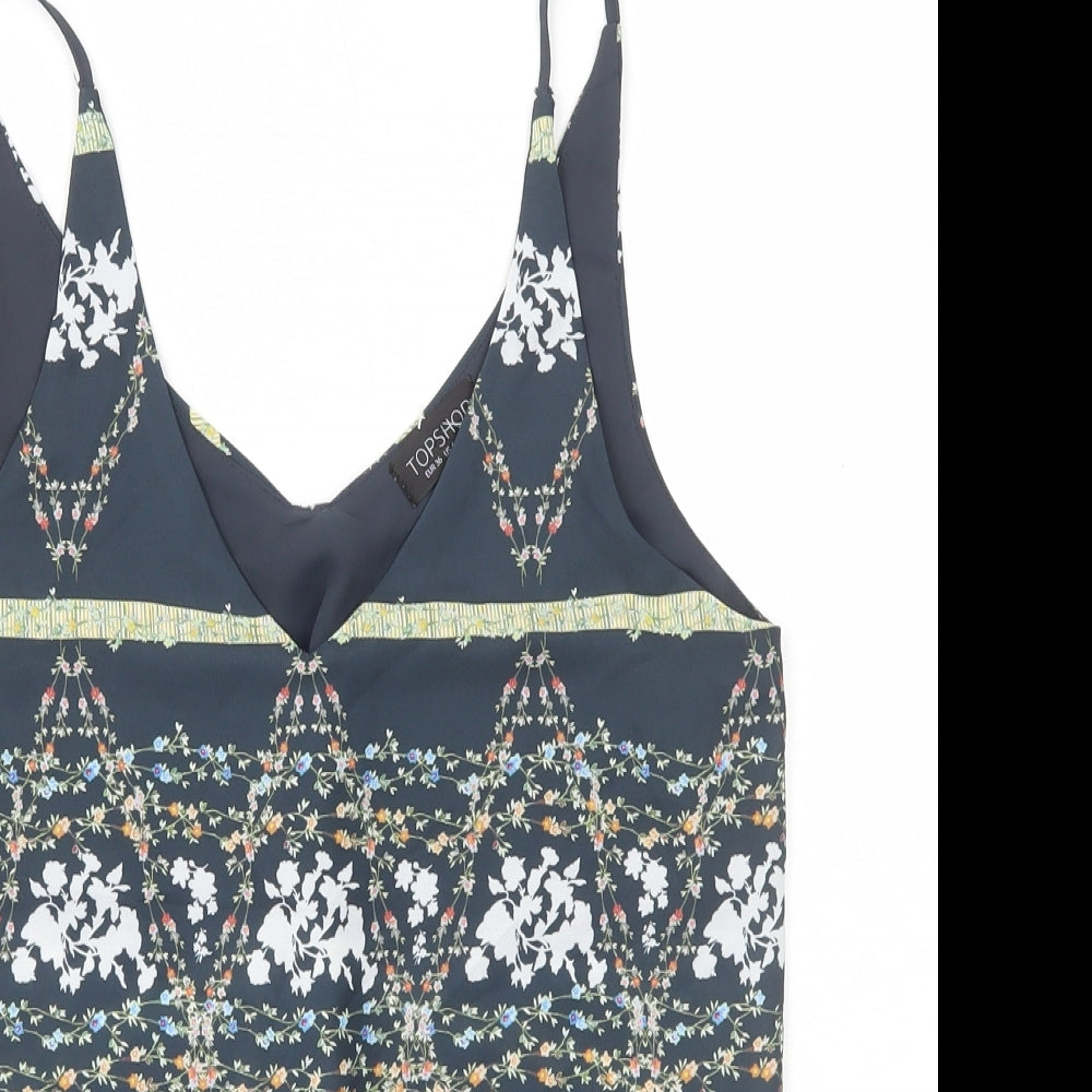 Womens UK Size 8 Topshop Multicoloured Camisole Tank
