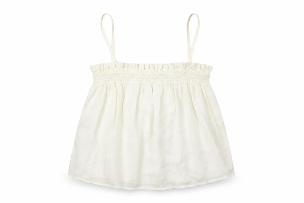 Womens UK Size M Mango White Camisole T-Shirt