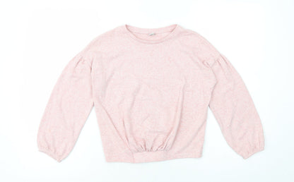 TU Girls Pink Viscose Pullover Sweatshirt Size 9 Years Pullover