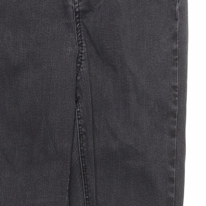 George Womens Black Cotton Skinny Jeans Size 10 L27 in Regular Zip