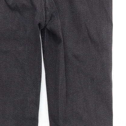 George Womens Black Cotton Skinny Jeans Size 10 L27 in Regular Zip