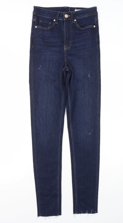 Womens UK Size 6 Marks and Spencer Regular Fit Skinny Blue Jeans