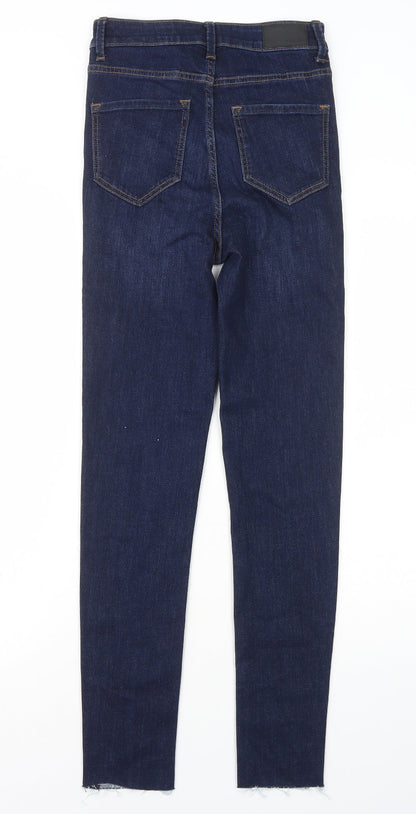 Womens UK Size 6 Marks and Spencer Regular Fit Skinny Blue Jeans