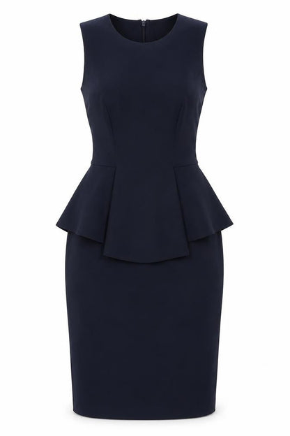 Lost Womens Blue Polyester A-Line Size 10 Round Neck Zip