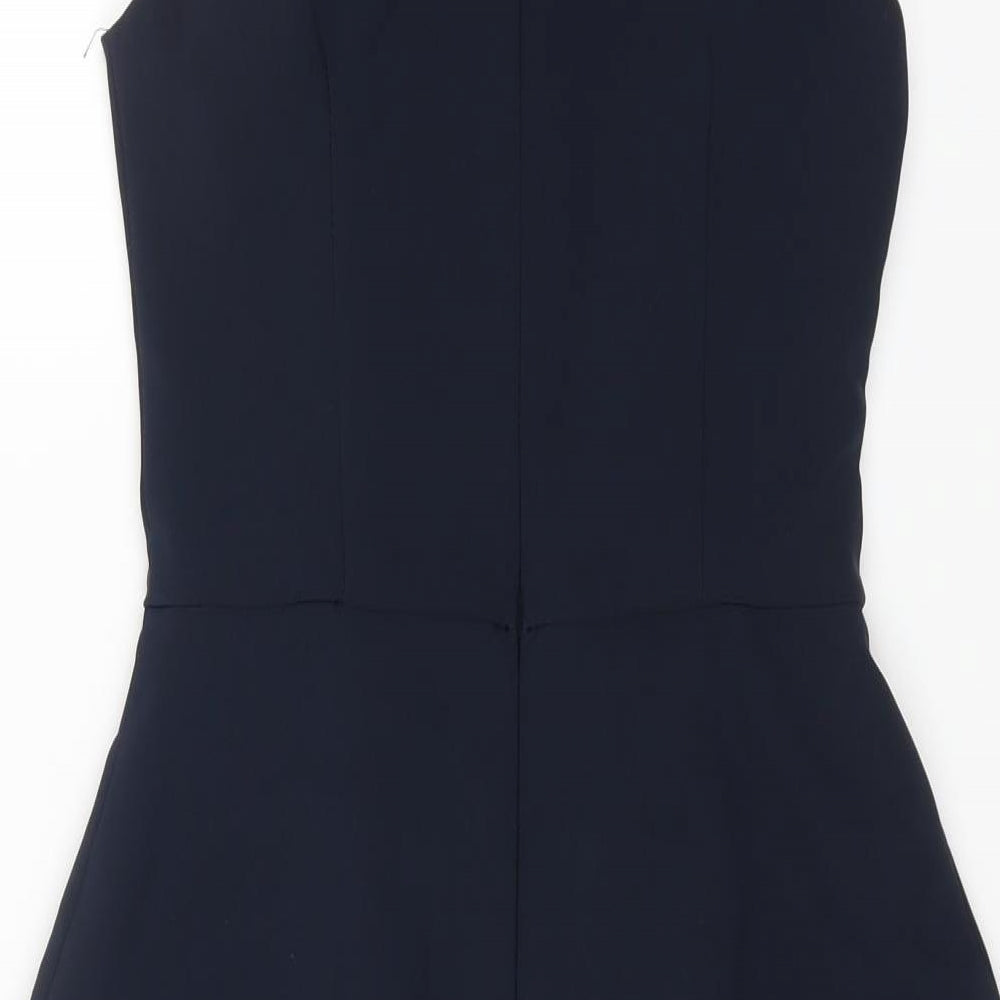 Lost Womens Blue Polyester A-Line Size 10 Round Neck Zip