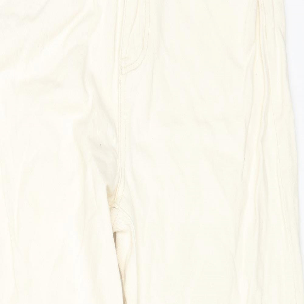 DAYZ Womens Beige Cotton Straight Jeans Size XL L25 in Regular Zip