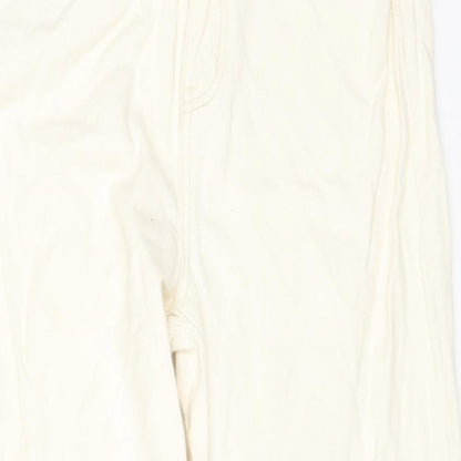 DAYZ Womens Beige Cotton Straight Jeans Size XL L25 in Regular Zip