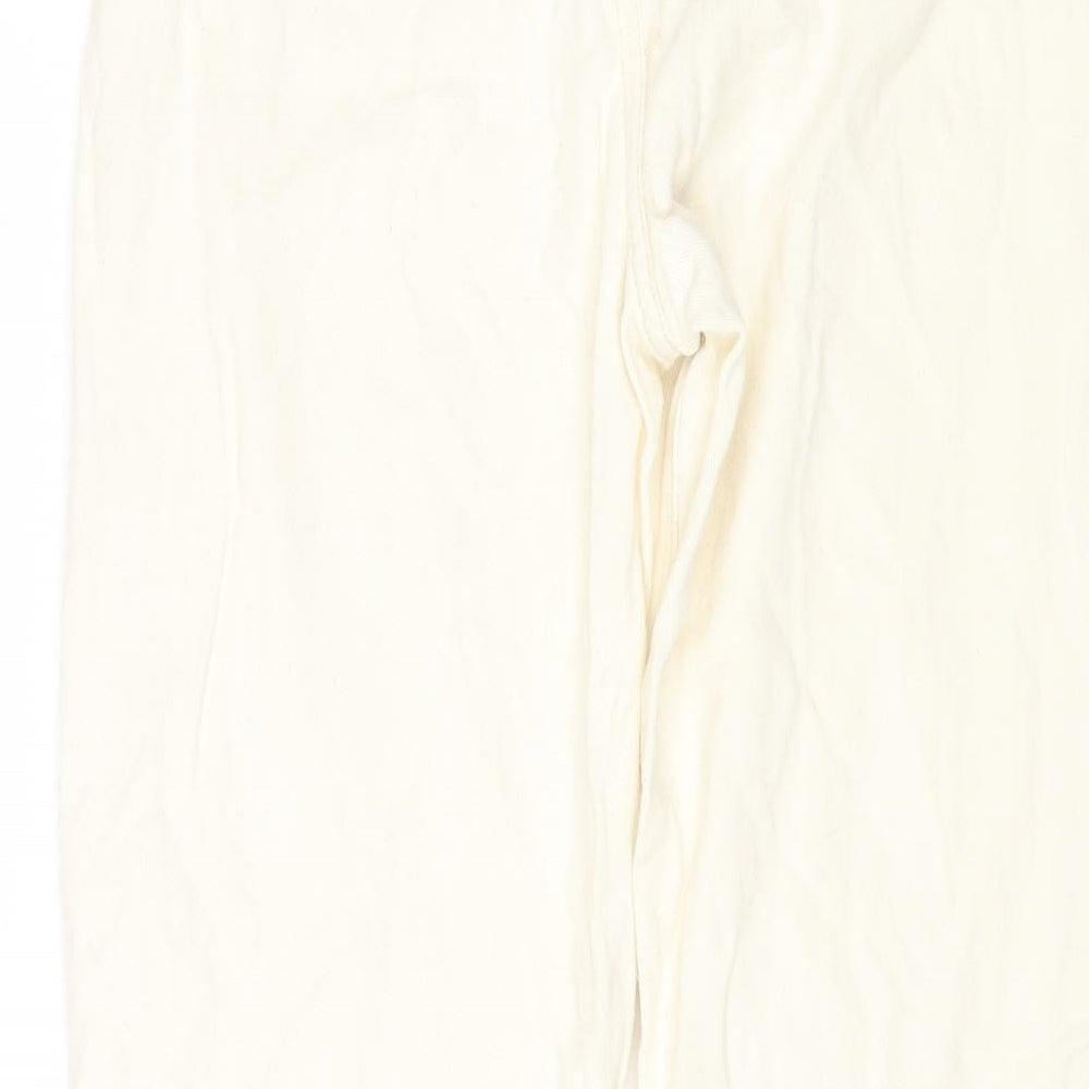 DAYZ Womens Beige Cotton Straight Jeans Size XL L25 in Regular Zip