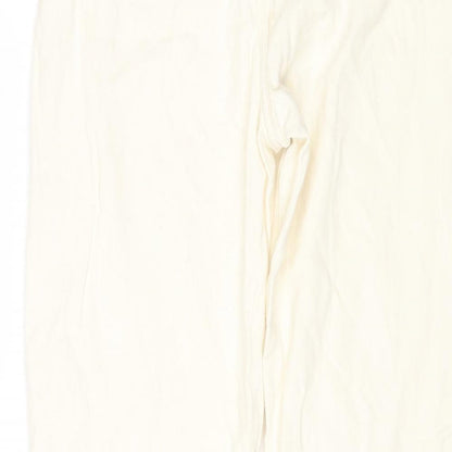 DAYZ Womens Beige Cotton Straight Jeans Size XL L25 in Regular Zip