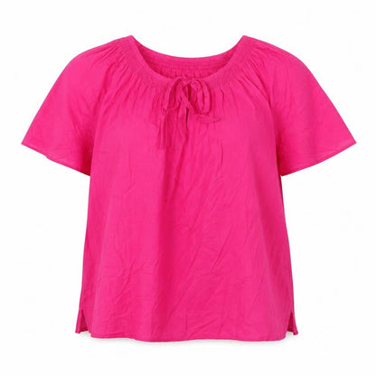 Womens UK Size 14 Marks and Spencer Pink Jersey Blouse
