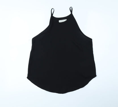 Abercombie&Fitch Womens Black Polyester Camisole Tank Size S Round Neck