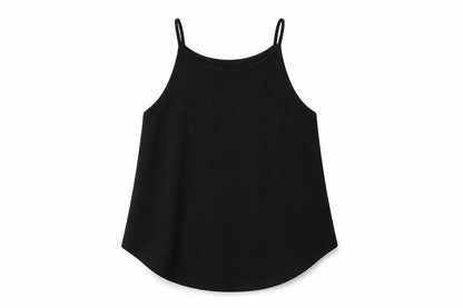 Abercrombie & Fitch Womens Black Polyester Camisole Tank Size S Round Neck