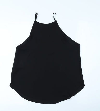 Abercombie&Fitch Womens Black Polyester Camisole Tank Size S Round Neck