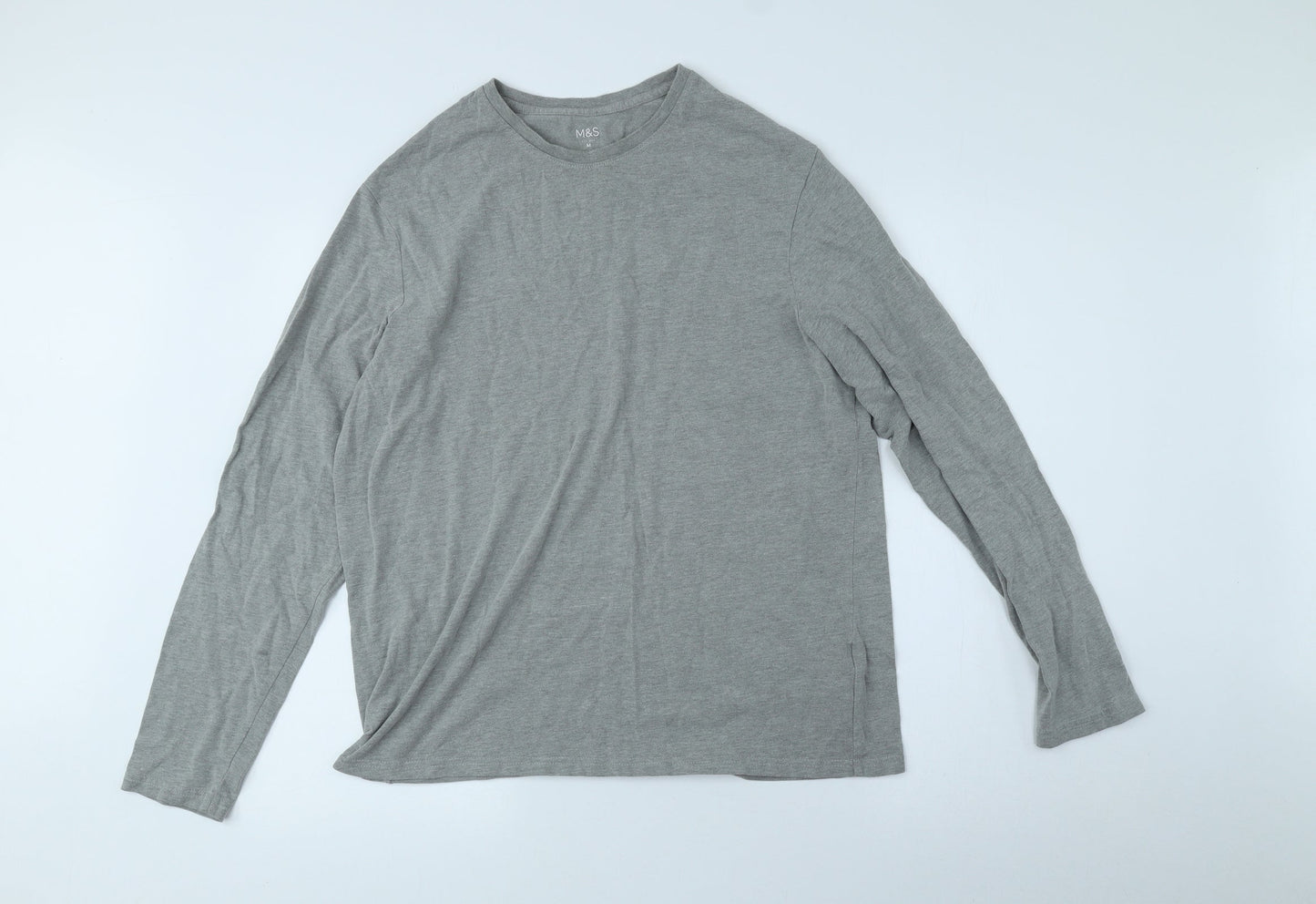 Mens UK Size M Marks and Spencer Grey Pullover Sweatshirt