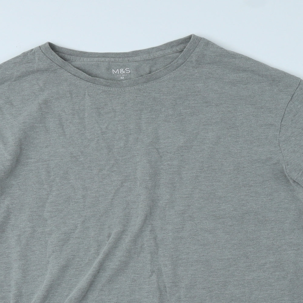 Mens UK Size M Marks and Spencer Grey Pullover Sweatshirt