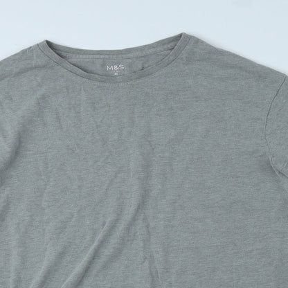 Mens UK Size M Marks and Spencer Grey Pullover Sweatshirt