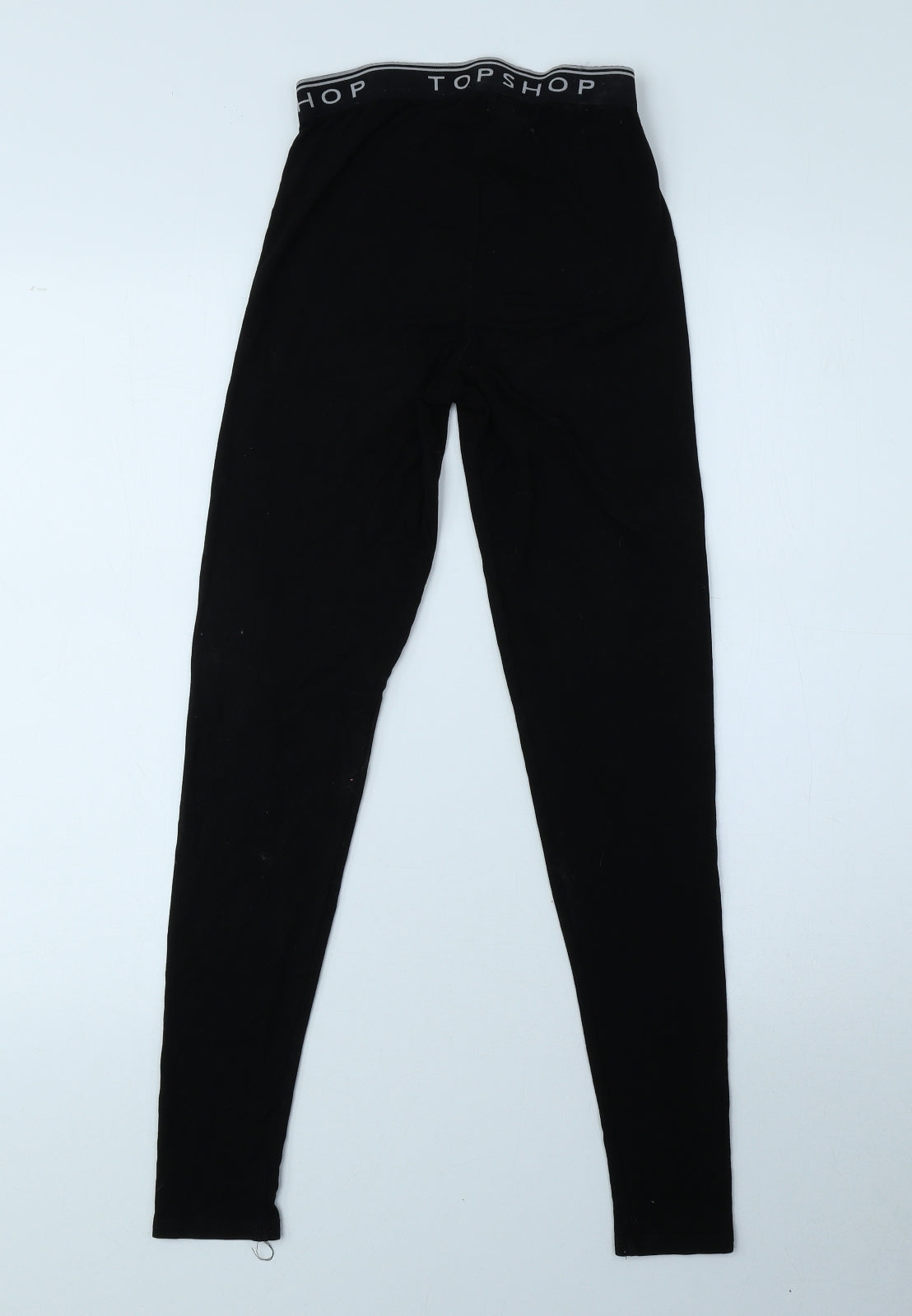 Topshop Girls Black Viscose Jegging Trousers Size 6 Years L25.5 in Regular Pullover