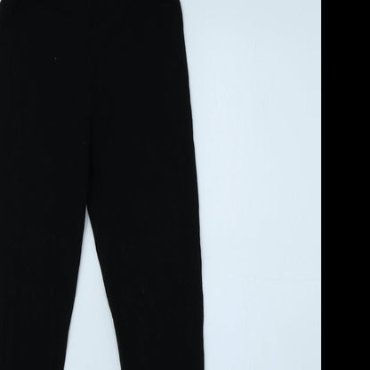Topshop Girls Black Viscose Jegging Trousers Size 6 Years L25.5 in Regular Pullover