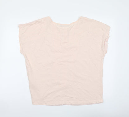 Womens UK Size 12 Marks and Spencer Pink Basic Polo