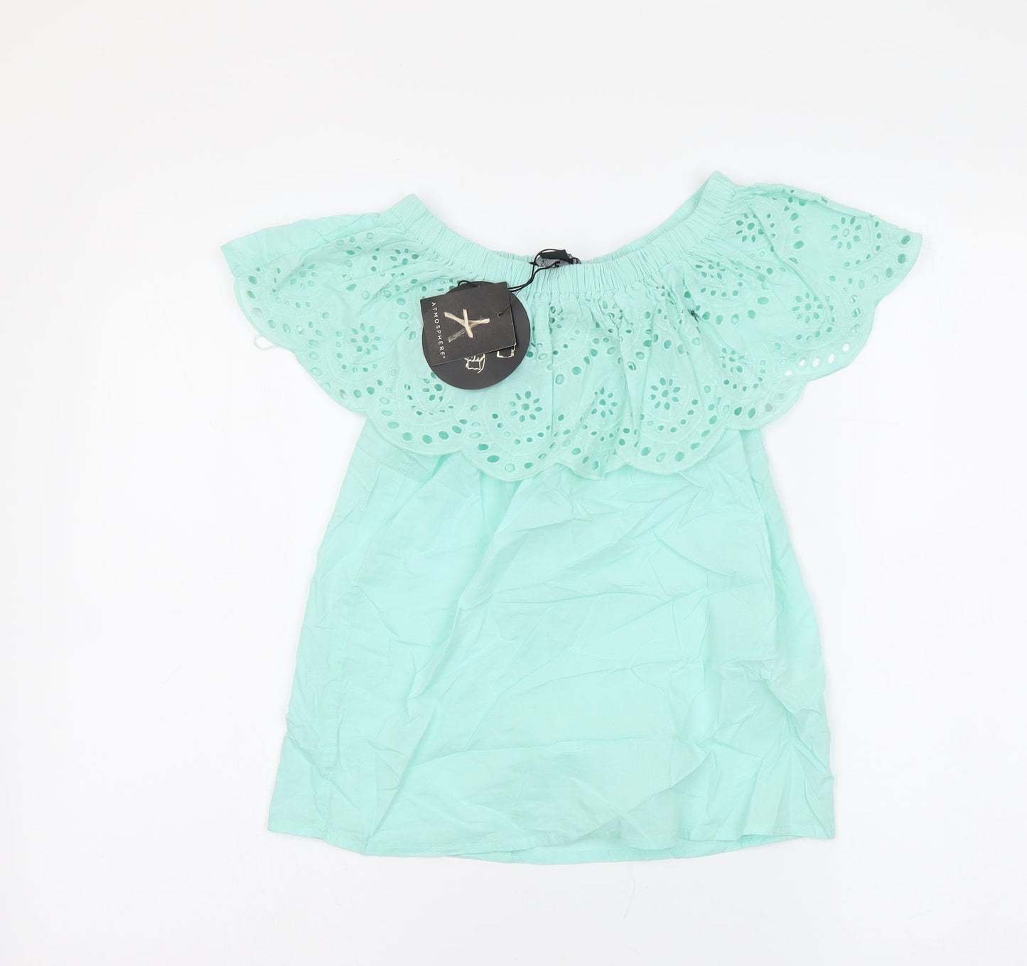 Womens UK Size 4 Atmosphere Blue Basic Blouse