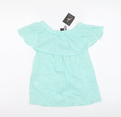 Womens UK Size 4 Atmosphere Blue Basic Blouse