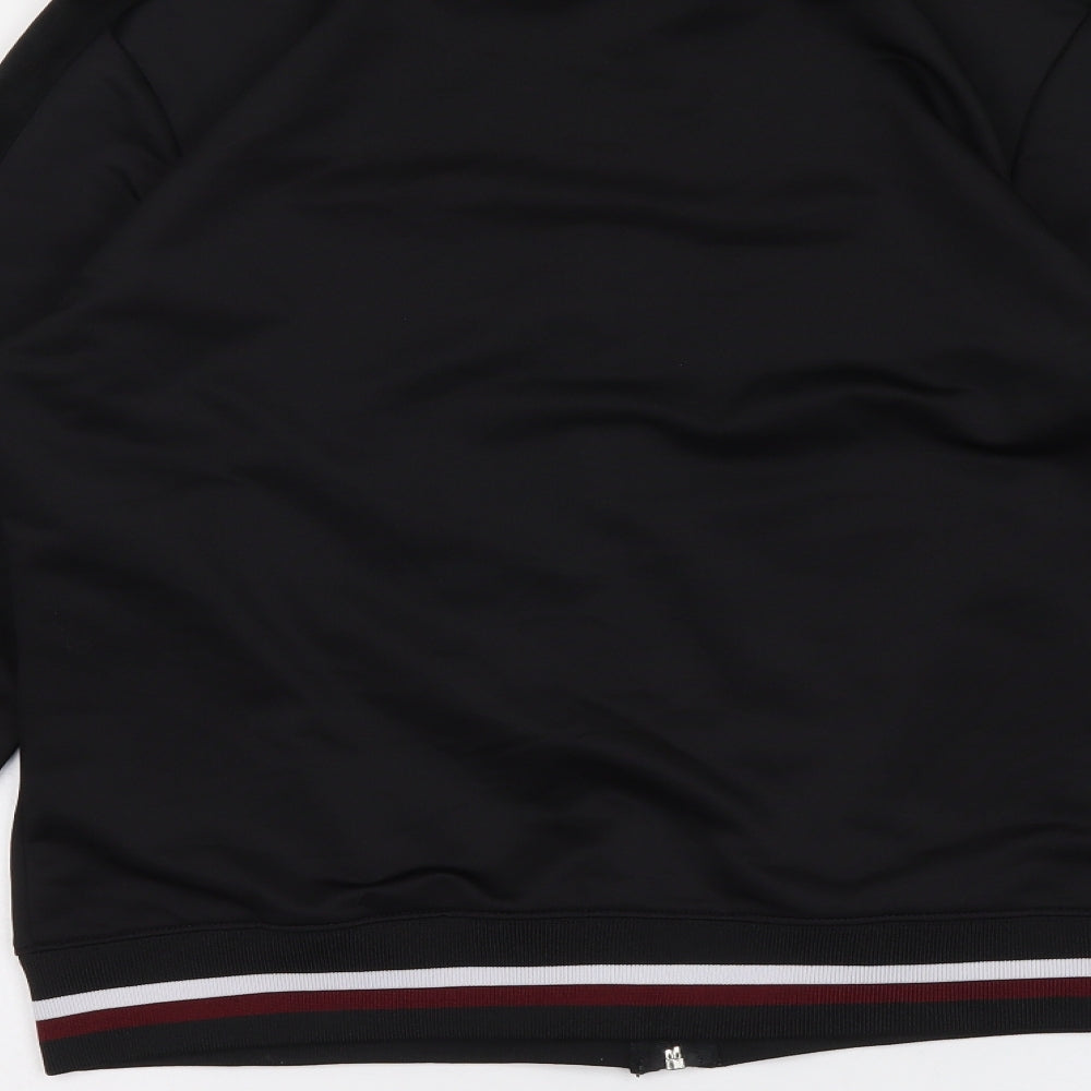 Project X Paris Womens Black Polyester Full Zip Sweatshirt Size L Zip