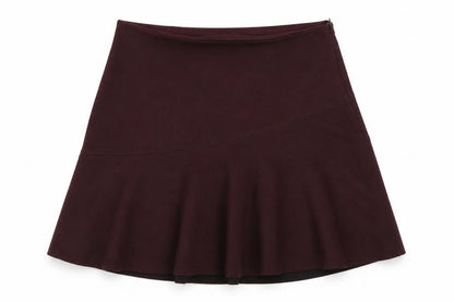 Womens UK Size 8 NEXT Flare Velour Skirt
