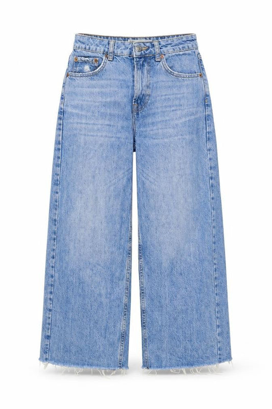 Womens UK Size 25 in Topshop Regular Fit Tapered Blue Jeans